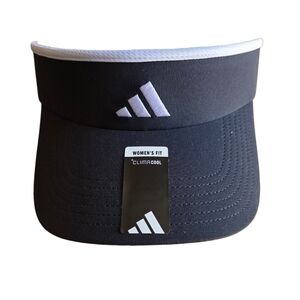 Adidas Women's Match 2 Visor ClimaCool Full Brim Black & White Tennis Golf